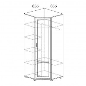 Шкаф угловой №243 Белла в Троицке - troick.ok-mebel.com | фото 2