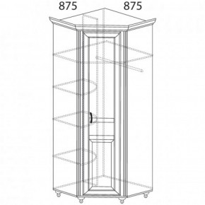 Шкаф угловой №862 "Ралли" (Угол 875*875) в Троицке - troick.ok-mebel.com | фото 2