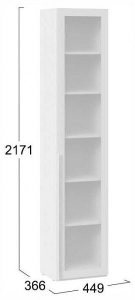 Шкаф-витрина Порто СМ-393.07.213 в Троицке - troick.ok-mebel.com | фото 4