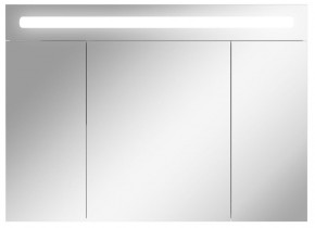 Шкаф-зеркало Аврора 100 с подсветкой LED Домино (DV8012HZ) в Троицке - troick.ok-mebel.com | фото