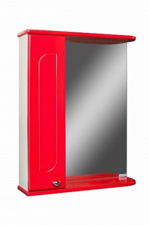 Шкаф-зеркало Радуга Красный 50 левый АЙСБЕРГ (DA1122HZR) в Троицке - troick.ok-mebel.com | фото 1