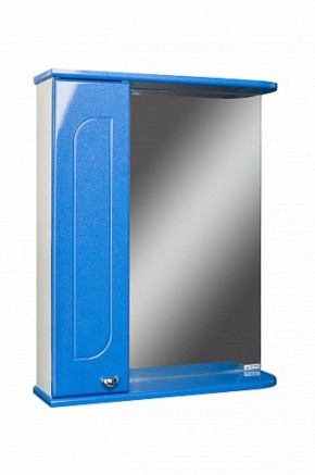 Шкаф-зеркало Радуга Синий металлик 55 левый АЙСБЕРГ (DA1129HZR) в Троицке - troick.ok-mebel.com | фото 1