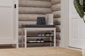 Скамья 85х50 Кантри для обуви белая в Троицке - troick.ok-mebel.com | фото 4