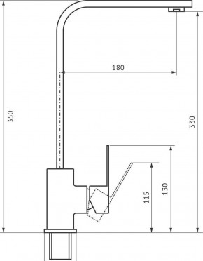 Смеситель MS-012 в Троицке - troick.ok-mebel.com | фото 2