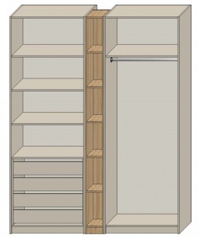 Спальня Серый камень + Кровать (серии «ГЕСТИЯ») в Троицке - troick.ok-mebel.com | фото 7