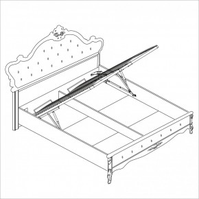 Спальня Мишель 4-х ств 1600 (белый матовый/экокожа) в Троицке - troick.ok-mebel.com | фото 4