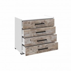 Спальня Соната Комод (Белый/Дуб юкон) в Троицке - troick.ok-mebel.com | фото 2