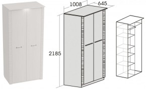 Спальный гарнитур Элана (модульная) Бодега белая в Троицке - troick.ok-mebel.com | фото 10