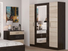 Спальный гарнитур Леси + 4-х створчатый шкаф в Троицке - troick.ok-mebel.com | фото 4