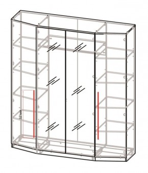 Спальный гарнитур Роксана (модульный) ЯШС в Троицке - troick.ok-mebel.com | фото 3