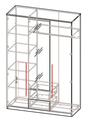 Спальный гарнитур Роксана (модульный) ЯШС в Троицке - troick.ok-mebel.com | фото 5