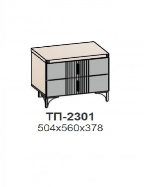 Спальный гарнитур ШЕР (модульный) Дуб серый в Троицке - troick.ok-mebel.com | фото 10