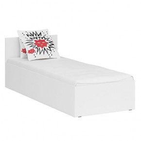 Стандарт Кровать 0800, цвет белый, ШхГхВ 83,5х203,5х70 см., сп.м. 800х2000 мм., без матраса, основание есть в Троицке - troick.ok-mebel.com | фото