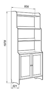 Стеллаж 20 Вествик, массив сосны, цвет белый в Троицке - troick.ok-mebel.com | фото 2