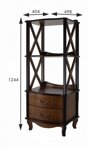 Стеллаж комбинированный Джульетта Л в Троицке - troick.ok-mebel.com | фото 4
