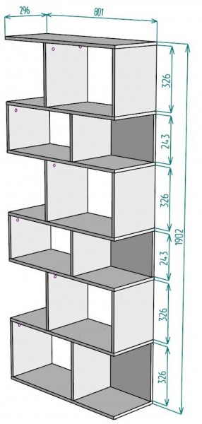 Стеллаж S7 1902х801х296 в Троицке - troick.ok-mebel.com | фото 2