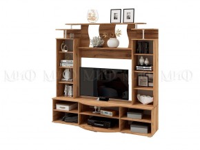 Стенка Виста (Белый глянец/Дуб крафт) в Троицке - troick.ok-mebel.com | фото 2
