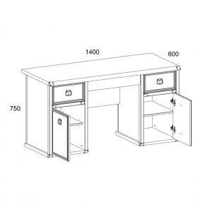 Стол 2D3S, MAGELLAN, цвет Сосна винтаж в Троицке - troick.ok-mebel.com | фото 2