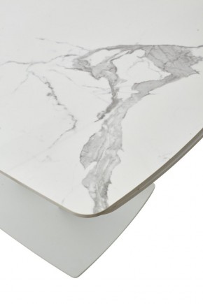 Стол ALATRI 120 GLOSS STATUARIO WHITE SOLID CERAMIC / WHITE, ®DISAUR в Троицке - troick.ok-mebel.com | фото 10