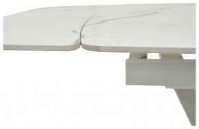 Стол ALATRI 120 GLOSS STATUARIO WHITE SOLID CERAMIC / WHITE, ®DISAUR в Троицке - troick.ok-mebel.com | фото 3