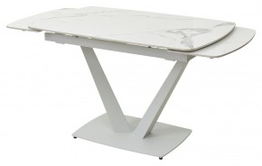 Стол ALATRI 120 GLOSS STATUARIO WHITE SOLID CERAMIC / WHITE, ®DISAUR в Троицке - troick.ok-mebel.com | фото 8