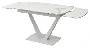 Стол ALATRI 120 GLOSS STATUARIO WHITE SOLID CERAMIC / WHITE, ®DISAUR в Троицке - troick.ok-mebel.com | фото 9