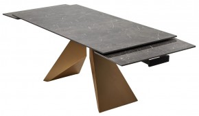 Стол ALES 180 BLACK GRAVE SOLID CERAMIC, керамика / бронзовый, ®DISAUR в Троицке - troick.ok-mebel.com | фото 9