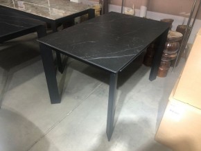 Стол CORNER 120 MATT BLACK MARBLE SOLID CERAMIC / BLACK, ®DISAUR в Троицке - troick.ok-mebel.com | фото 2