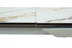 Стол CREMONA 160 KL-188 Контрастный мрамор / белый каркас, ®DISAUR в Троицке - troick.ok-mebel.com | фото 5