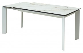 Стол CREMONA 160 KL-188 Контрастный мрамор / белый каркас, ®DISAUR в Троицке - troick.ok-mebel.com | фото 7