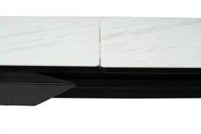 Стол CREMONA 180 KL-99 Белый мрамор матовый, итальянская керамика / черный каркас, ®DISAUR в Троицке - troick.ok-mebel.com | фото 12