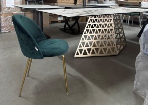 Стол ENNA 220 KL-188 Контрастный мрамор матовый, итальянская керамика/ каркас цвета шампань, ®DISAUR в Троицке - troick.ok-mebel.com | фото 7