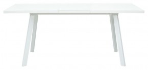Стол ФИН 120 Белый, стекло/ Белый каркас М-City в Троицке - troick.ok-mebel.com | фото 2