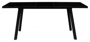 Стол ФИН 120 Черный, стекло/ Черный каркас М-City в Троицке - troick.ok-mebel.com | фото