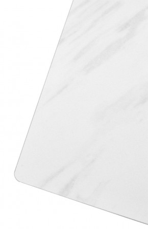 Стол FONDI 180 MARBLES KL-99 Белый мрамор матовый, итальянская керамика/ черный каркас, ®DISAUR в Троицке - troick.ok-mebel.com | фото 6
