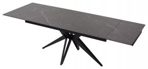 Стол FORIO 160 MATT BLACK MARBLE SOLID CERAMIC / BLACK, ®DISAUR в Троицке - troick.ok-mebel.com | фото 5