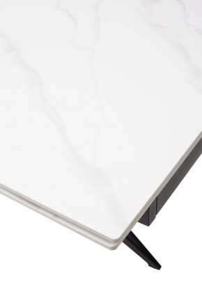 Стол FORIO 160 MATT WHITE MARBLE SOLID CERAMIC / BLACK, ®DISAUR в Троицке - troick.ok-mebel.com | фото 9