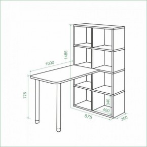 Стол компьютерный Bartolo в Троицке - troick.ok-mebel.com | фото 3