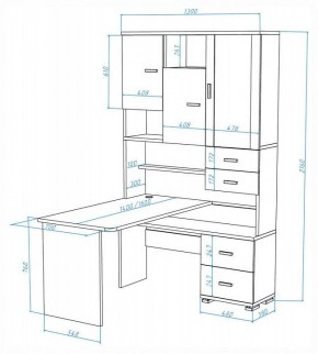 Стол компьютерный Домино СР-620-160 в Троицке - troick.ok-mebel.com | фото 2