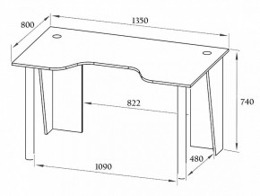 Стол компьютерный КСТ-18 в Троицке - troick.ok-mebel.com | фото 3