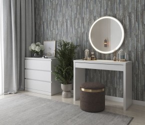 Стол косметический Энкель 100 белый в Троицке - troick.ok-mebel.com | фото 4