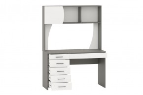 Стол рабочий СИГМА (графит/белый) в Троицке - troick.ok-mebel.com | фото 2