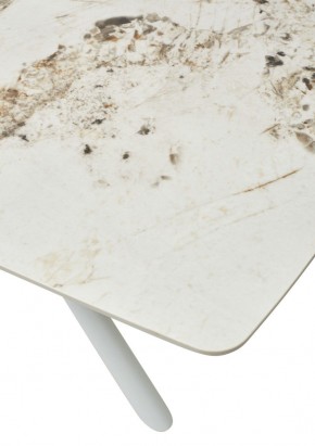 Стол RIVOLI 140 GLOSS LUXURY PANDORA SOLID CERAMIC / WHITE, ®DISAUR в Троицке - troick.ok-mebel.com | фото 10