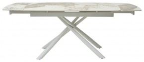 Стол RIVOLI 140 GLOSS LUXURY PANDORA SOLID CERAMIC / WHITE, ®DISAUR в Троицке - troick.ok-mebel.com | фото 3