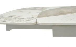 Стол RIVOLI 140 GLOSS LUXURY PANDORA SOLID CERAMIC / WHITE, ®DISAUR в Троицке - troick.ok-mebel.com | фото 4