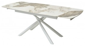 Стол RIVOLI 140 GLOSS LUXURY PANDORA SOLID CERAMIC / WHITE, ®DISAUR в Троицке - troick.ok-mebel.com | фото 5