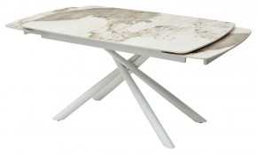 Стол RIVOLI 140 GLOSS LUXURY PANDORA SOLID CERAMIC / WHITE, ®DISAUR в Троицке - troick.ok-mebel.com | фото 9