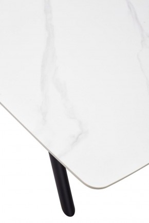 Стол RIVOLI 140 MATT WHITE MARBLE SOLID CERAMIC / BLACK, ®DISAUR в Троицке - troick.ok-mebel.com | фото 9