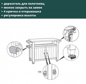 Столик для барбекю 207 Л (Unity XL 207L) в Троицке - troick.ok-mebel.com | фото 8
