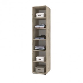 СТОУН С13 Шкаф-пенал (дуб серый/белый) в Троицке - troick.ok-mebel.com | фото 3